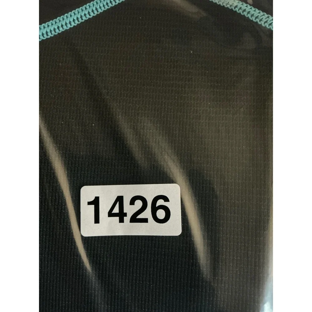 OMGear Wetsuit Kids Size 14 Black Aqua Excellent 3mm Neoprene Full Body Suit